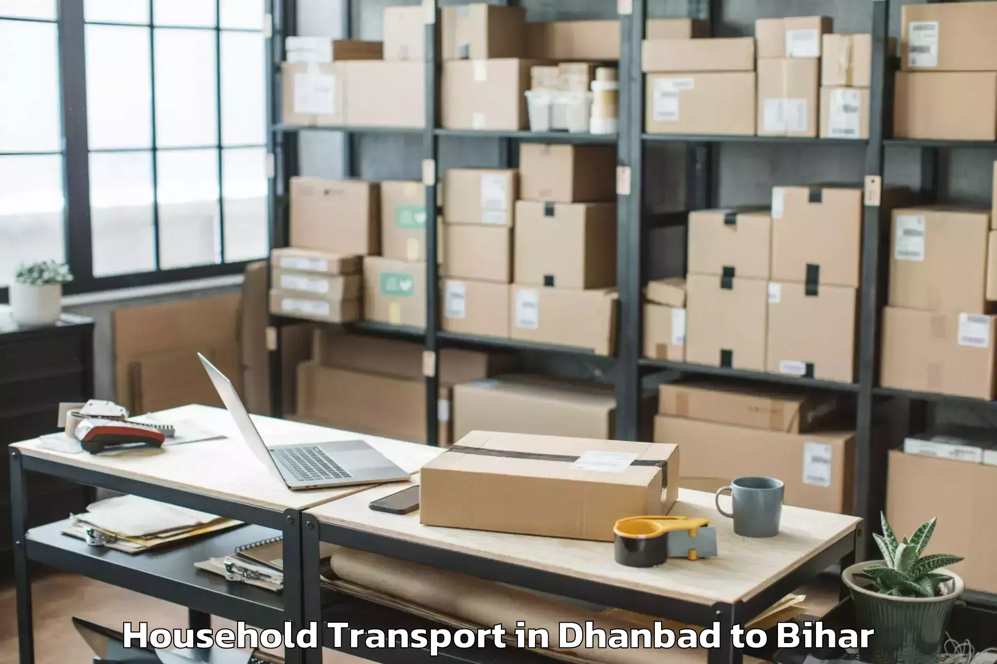 Affordable Dhanbad to Bihariganj Household Transport